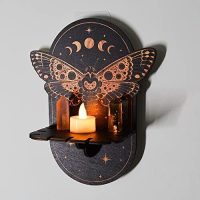 Drevená nástenná polička - Motýľ