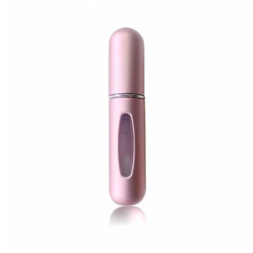 Foto - Cestovný plniteľný rozprašovač na parfum 5 ml - ružový, matný